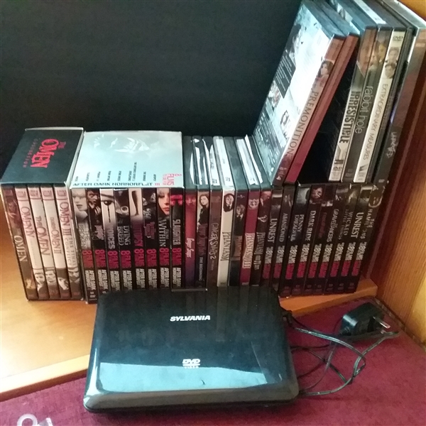 Thriller/Horror DVDs and Portable DVD Player