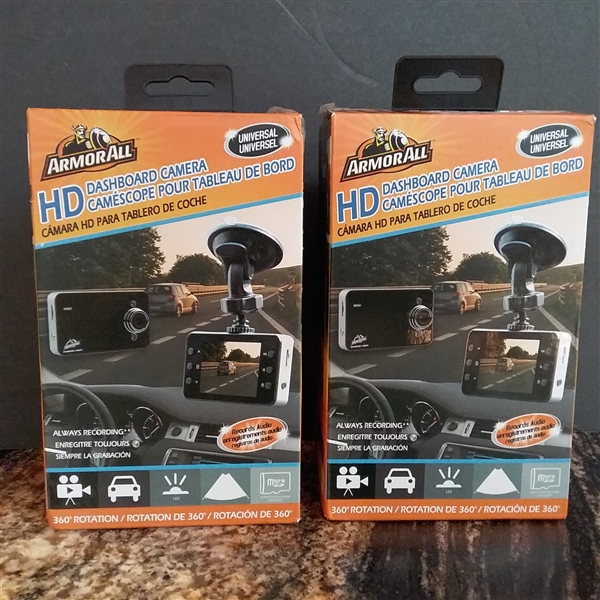 2 HD Dashboard Cameras and Traveler Mount & Holder