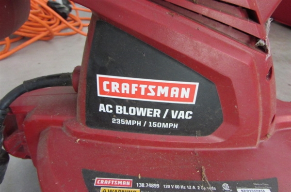 Craftsman AC Blower/Vac w/Extension Cord