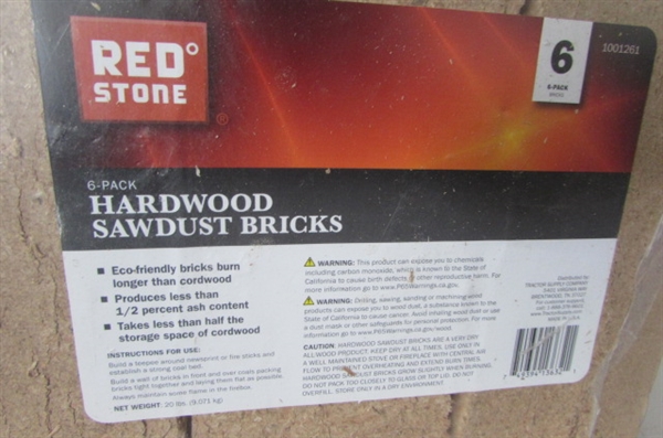 Hardwood Sawdust Bricks & Firestarter Sticks