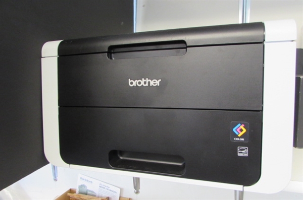 Brother Printer, Maxtor External Hard Drive, and Labels
