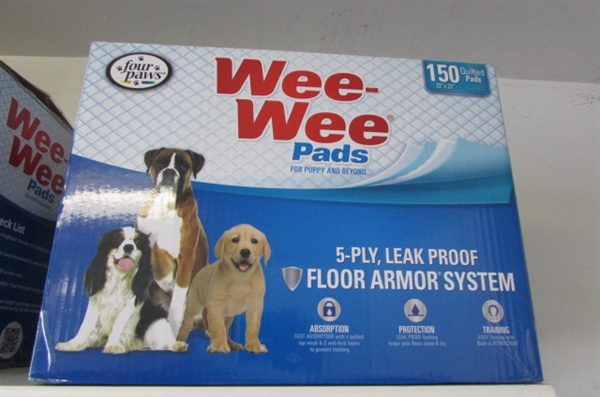 Full box of Wee-Wee puppy pads