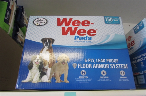Full box of Wee-Wee puppy pads