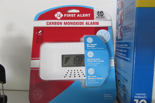 Carbon Monoxide Alarms, Fire Extinguisher, Radios, and more