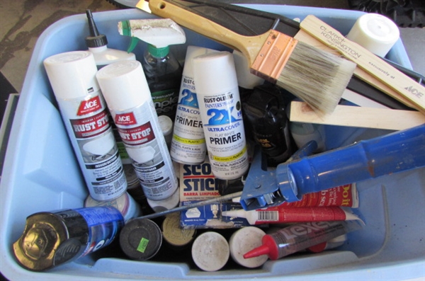 Spray Paint, Caulking, Drawer Handles, Cleaners, and more