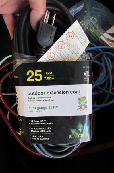 Extension Cords and Outdoor Laser Lights