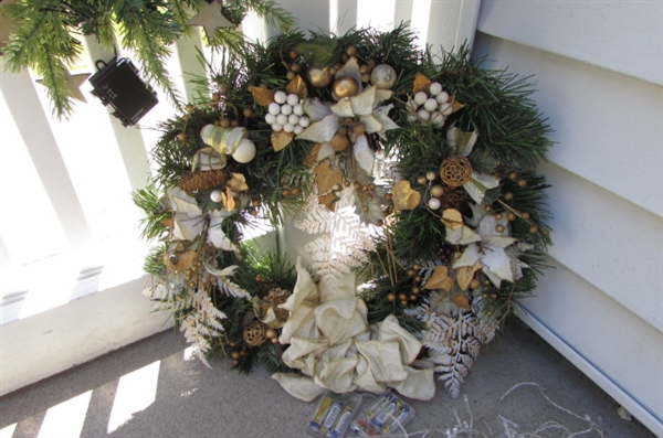 Christmas Believe Wreaths and Light up Wreath