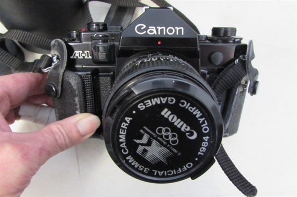 Vintage Canon Camera, Lenses, and Accessories