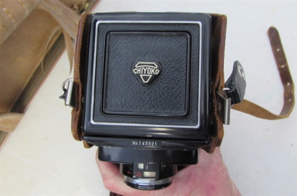 Antique Minolta Autocard Camera in Leather Case