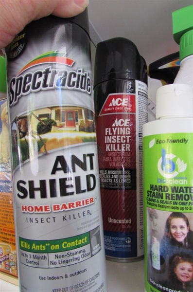 Cleaners and Pest Sprays