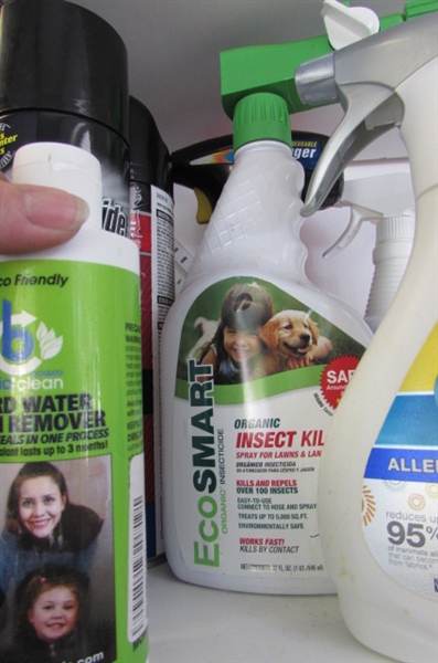 Cleaners and Pest Sprays