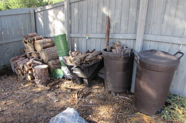 Trash Cans, Buckets, Misc Wood