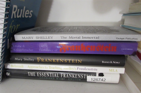 Books-Writing, Eating Healthy, Photography, and Frankenstein