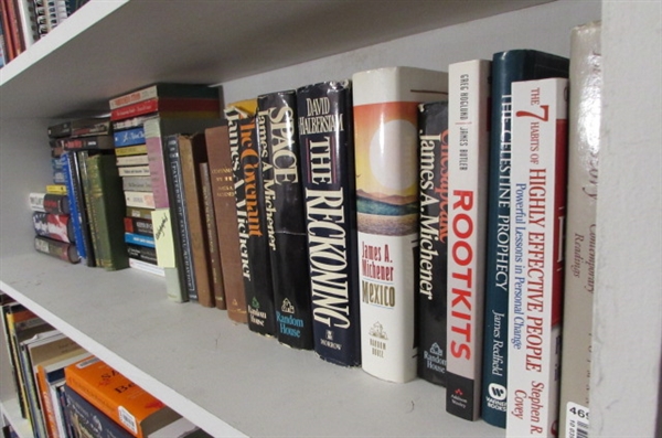 Books-John Grisham, Tom Clancy, James A. Michener
