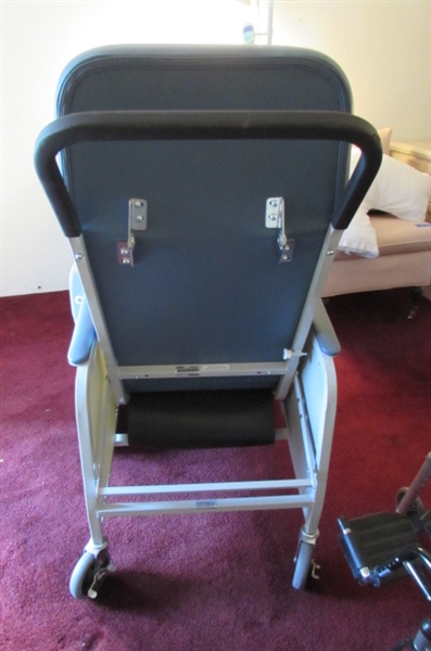 Lumex Hospital Chair with Tray and I.V. Stand