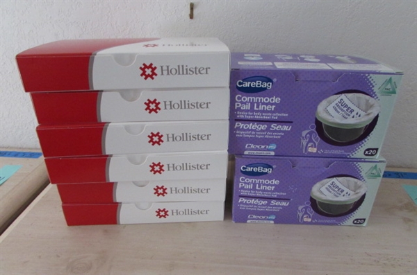Hollister Colostomy Pouches and Commode Pail Liners