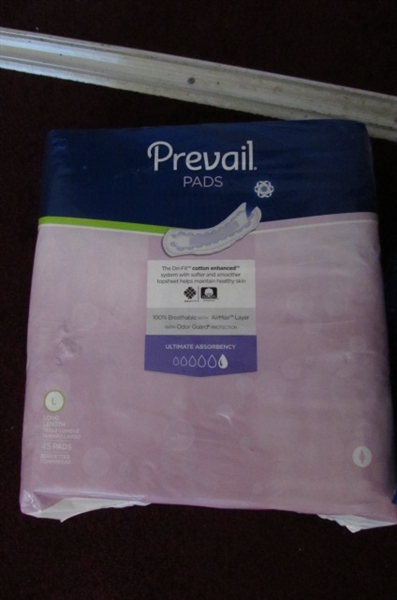 14 Ct Adult Washcloths & Prevail Pads