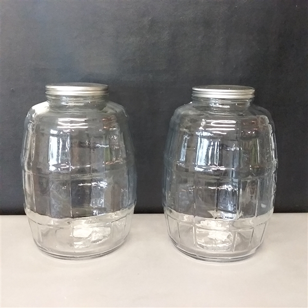 Anchor Hocking 2.5 Gallon Barrel Jars- 2