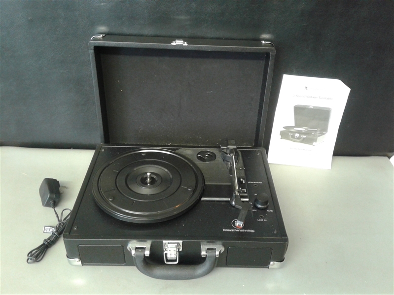 Innovative Technology 3-Speed Vintage Turntable