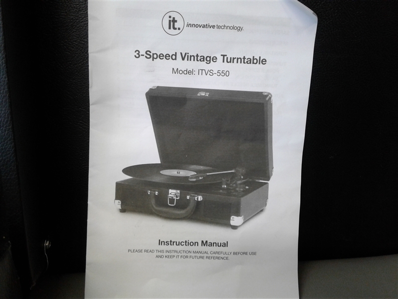 Innovative Technology 3-Speed Vintage Turntable