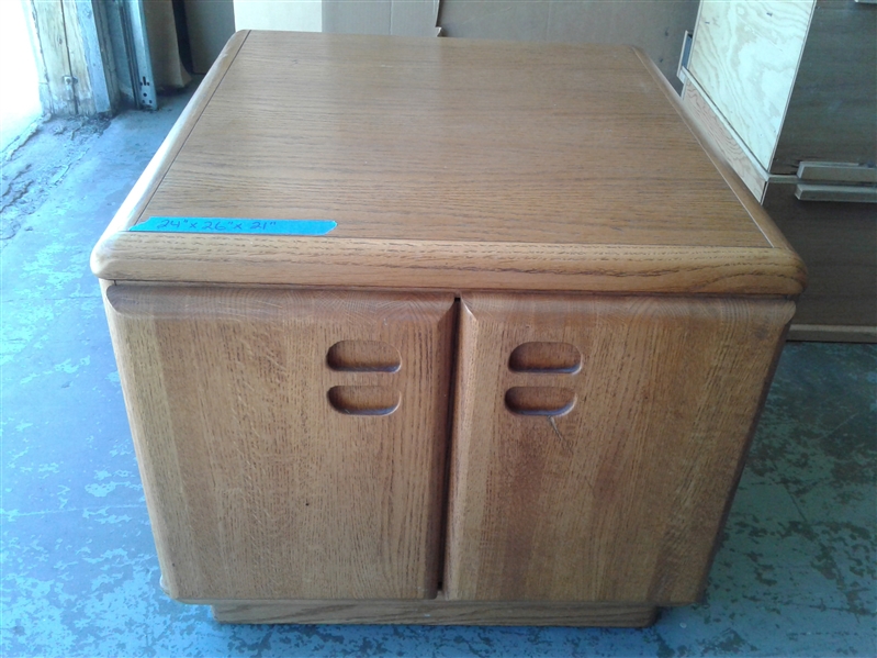 Oak End Table