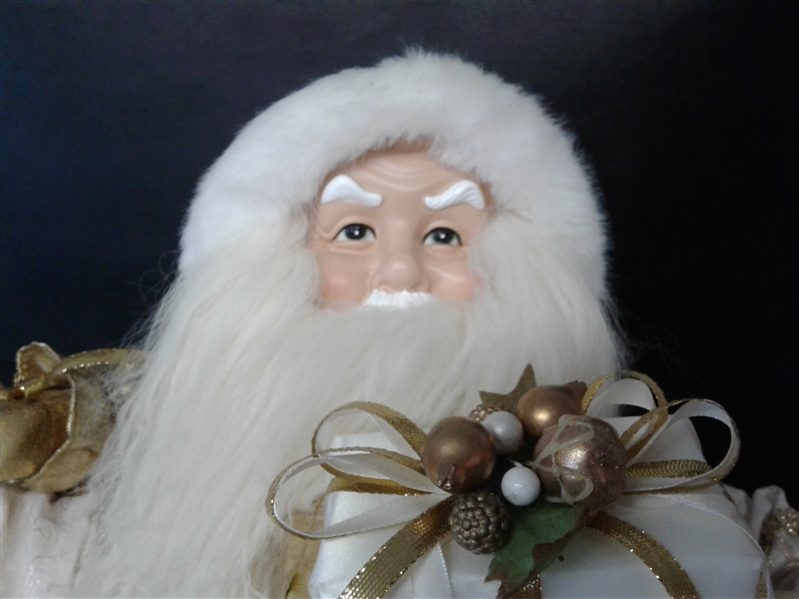 3' Tall Winter White Santa 