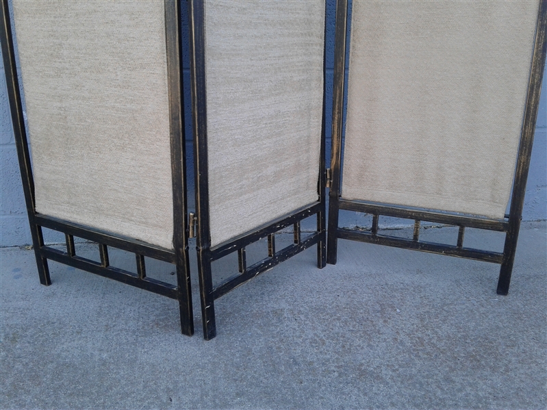 Metal and Cloth Room Divider