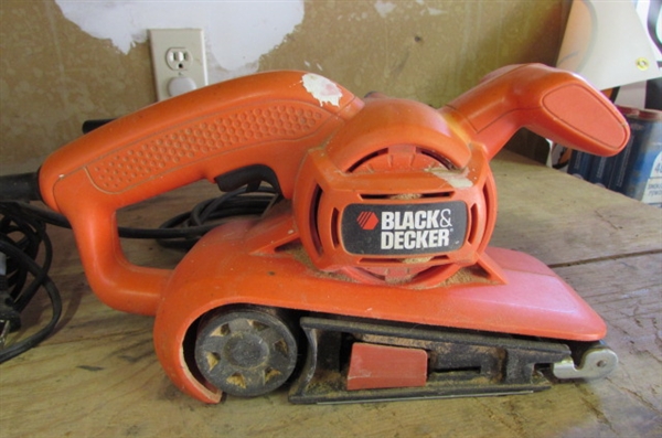 BLACK & DECKER BELT SANDER & 1/3 SHEET SANDER