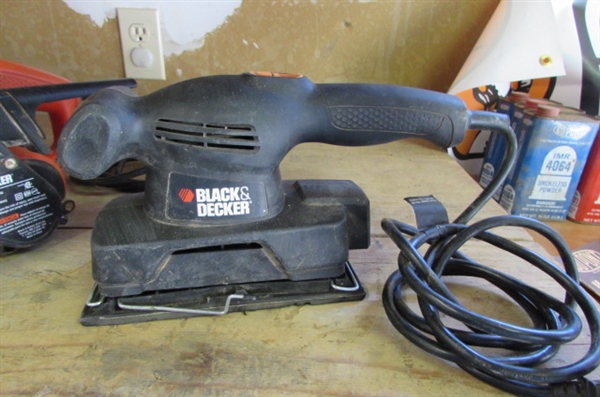 BLACK & DECKER BELT SANDER & 1/3 SHEET SANDER