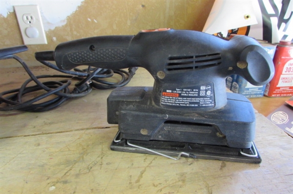 BLACK & DECKER BELT SANDER & 1/3 SHEET SANDER