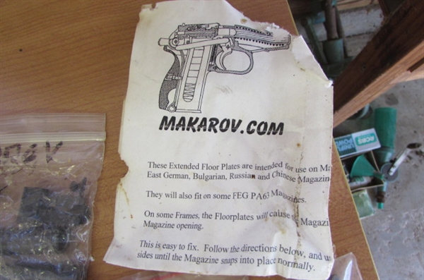 ASSORTMENT OF GUN PARTS - MAKAROY