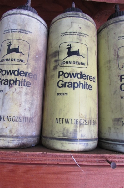 7 BOTTLES JOHN DEERE POWDERED GRAPHITE