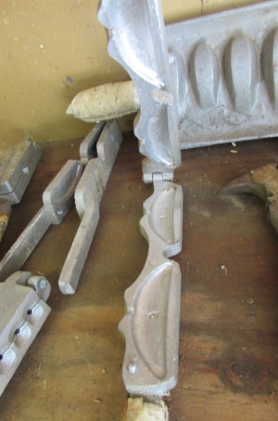 LARGE ASSORTMENT OF LEAD CASTING MOLDS & MORE