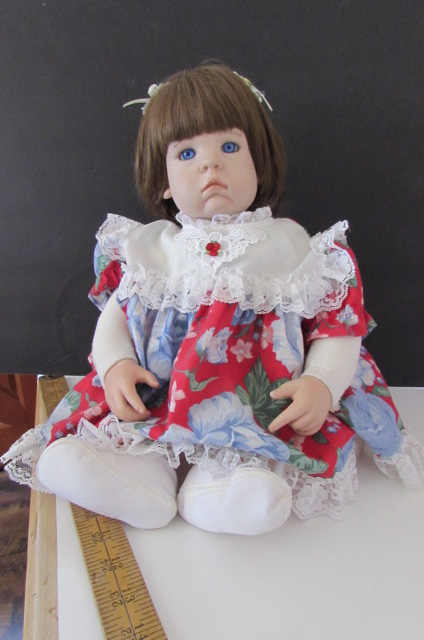 Lot Detail - HANDCRAFTED POUTY PORCELAIN DOLL