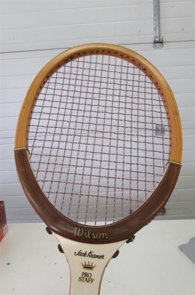 WILSON & HEAD RACKETS WITH COVERS & FRAMES