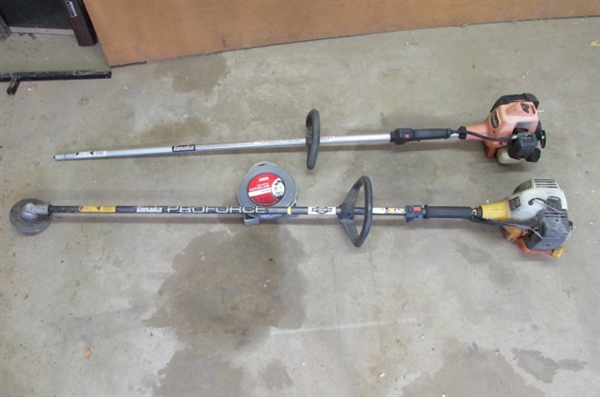2 TANAKA WEED TRIMMERS AND PARTS FOR REPAIR