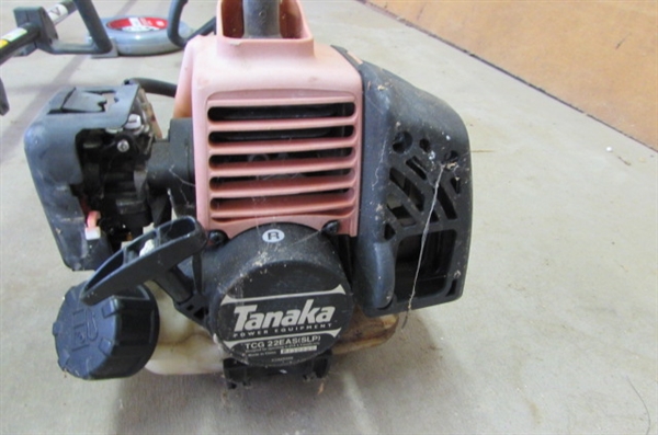 2 TANAKA WEED TRIMMERS AND PARTS FOR REPAIR