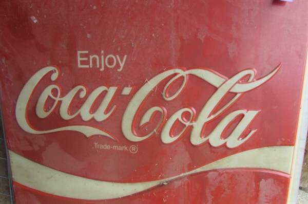 LARGE PLASTIC COCA-COLA LIGHTED SIGN COVER #2