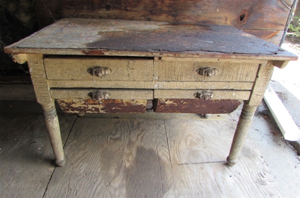 ANTIQUE POSSUM BELLY CABINET