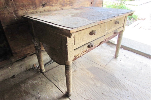 ANTIQUE POSSUM BELLY CABINET