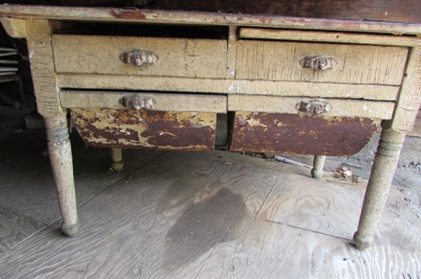 ANTIQUE POSSUM BELLY CABINET