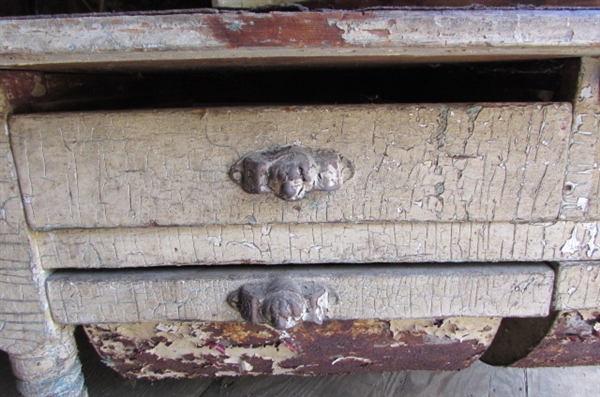 ANTIQUE POSSUM BELLY CABINET