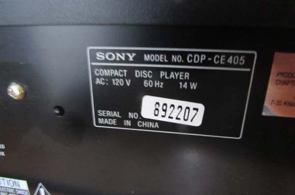 SONY 5-DISC CD CHANGER