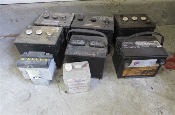 ASSORTED USED BATTERIES
