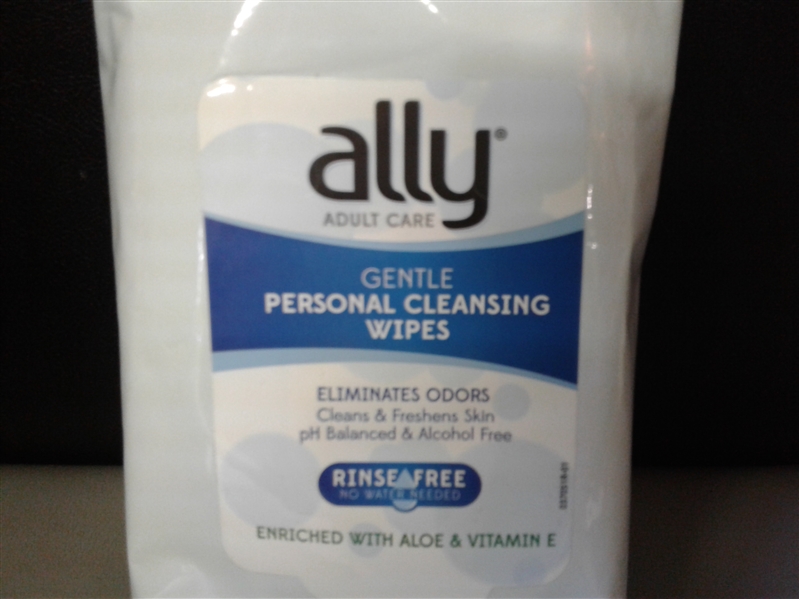 Ally Gentle Personal Cleansing Wipes- 60 ct Pack of 9