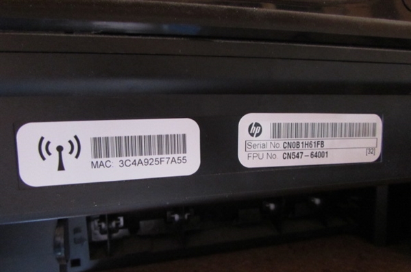 HP OFFICEJET 4500 PRINTER - WIRELESS *LOCATED AT THE PAYNE LANE ESTATE*