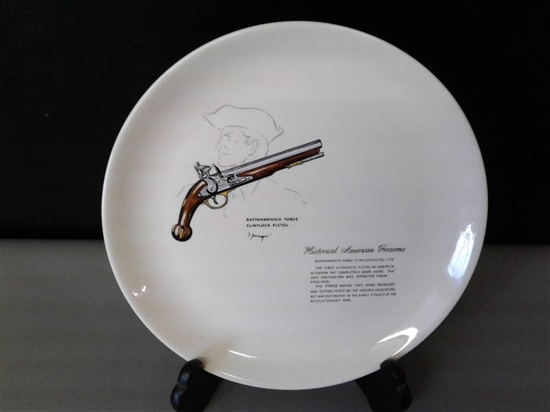 Historical American Firearms Collectible Plate Set of 4