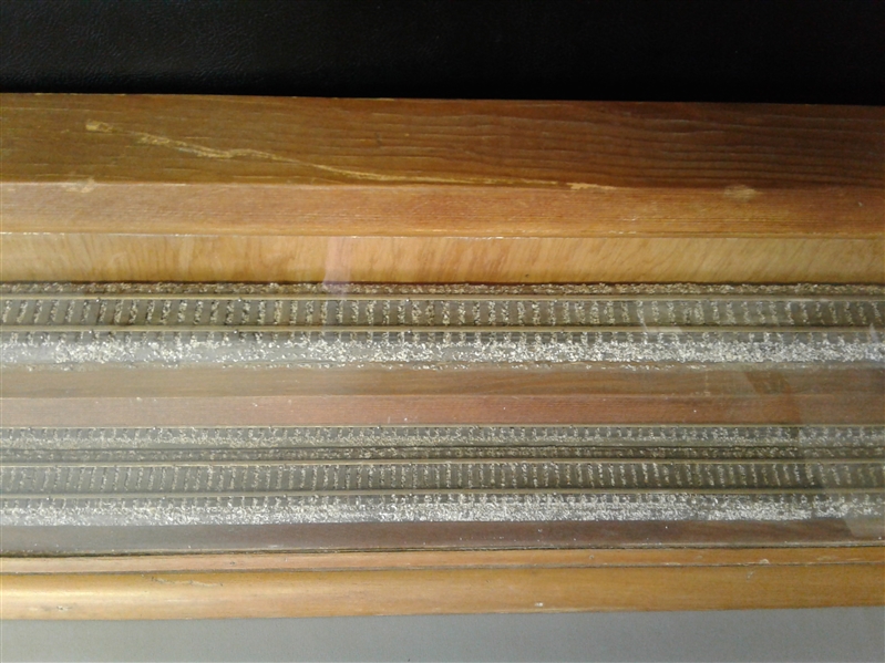 Wood and Glass Train Display Case