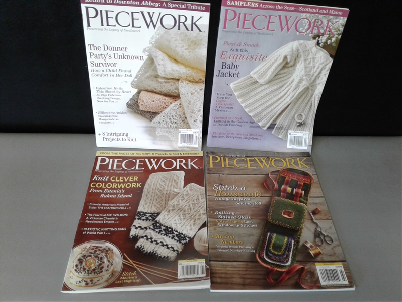 Over 40 issues of Piecework Magazine 2012-2020