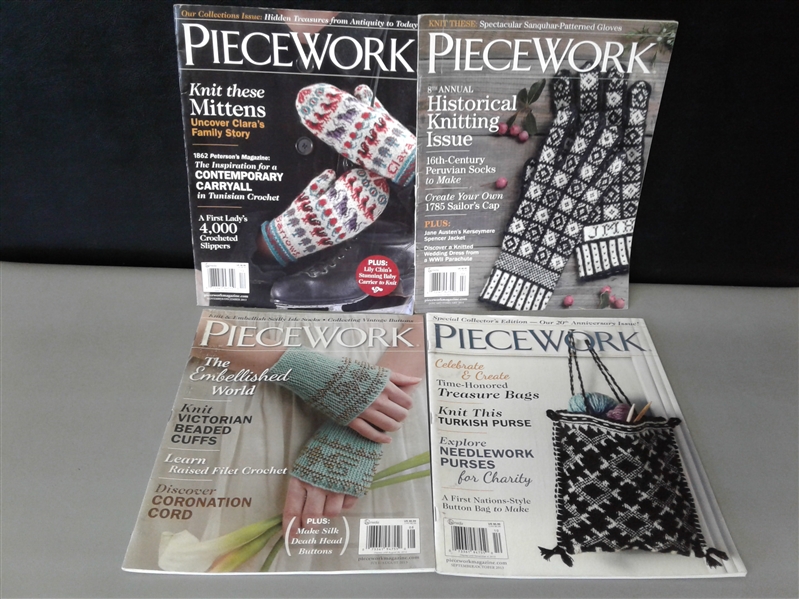 Over 40 issues of Piecework Magazine 2012-2020